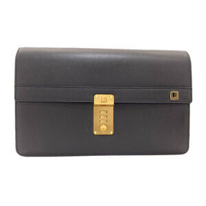 Dunhill Logo Leather Second Bag for Men